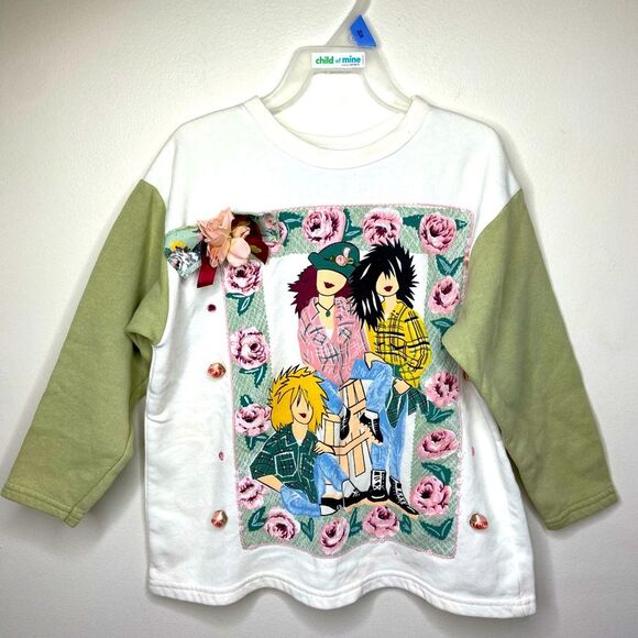 Vintage 1990s Tickle Me Grunge Girls Sweatshirt - Picture 1 of 8